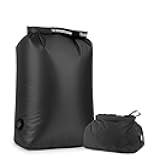 Travel Laundry Bag, Pump-free Vacuum Compression Dirty Clothes Bag, Large Reusable Waterproof & Washable Laundry Bag, Wet and Dry Bag, Ideal for Suitcases, Cruise Essentials (1 Pcs) Black