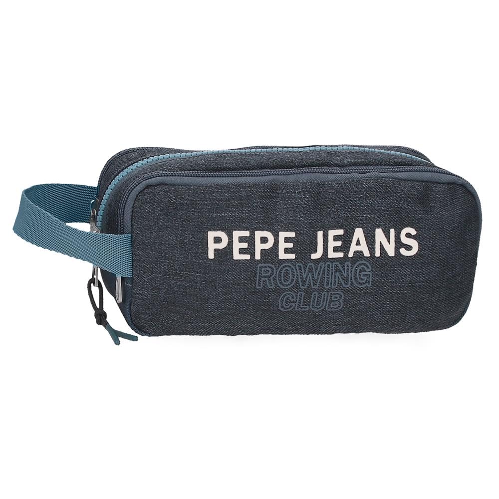 Pepe Jeans Edmon Estuche Triple Azul 22x10x9 cms Poliéster by Joumma Bags by Joumma Bags