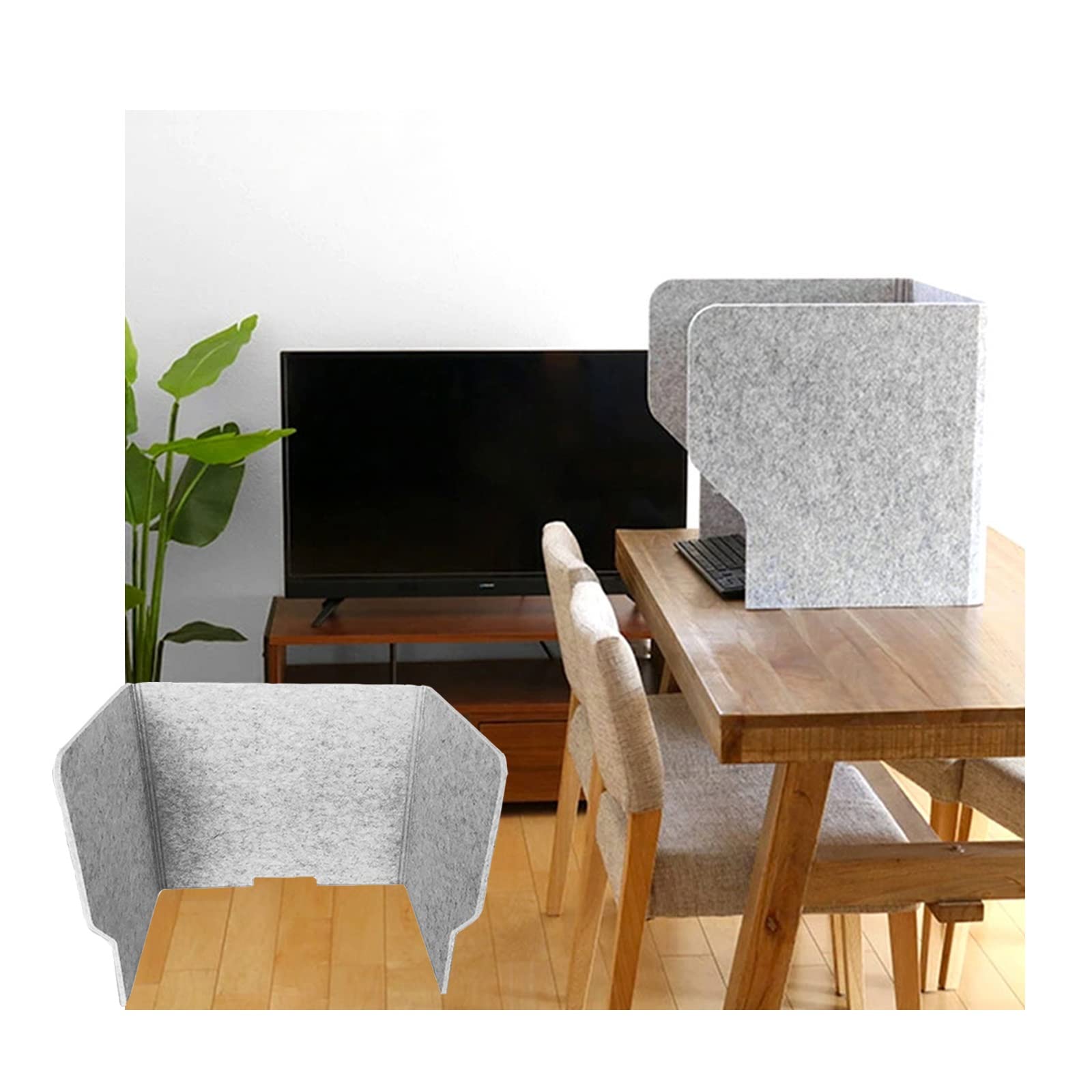 HJYCLFAZU Acoustic Desk Divider Freestanding Sound Barrier Classroom Privacy Screen Reduces Noise & Visual Distractions Office Partition Ideal for Study Work Environments