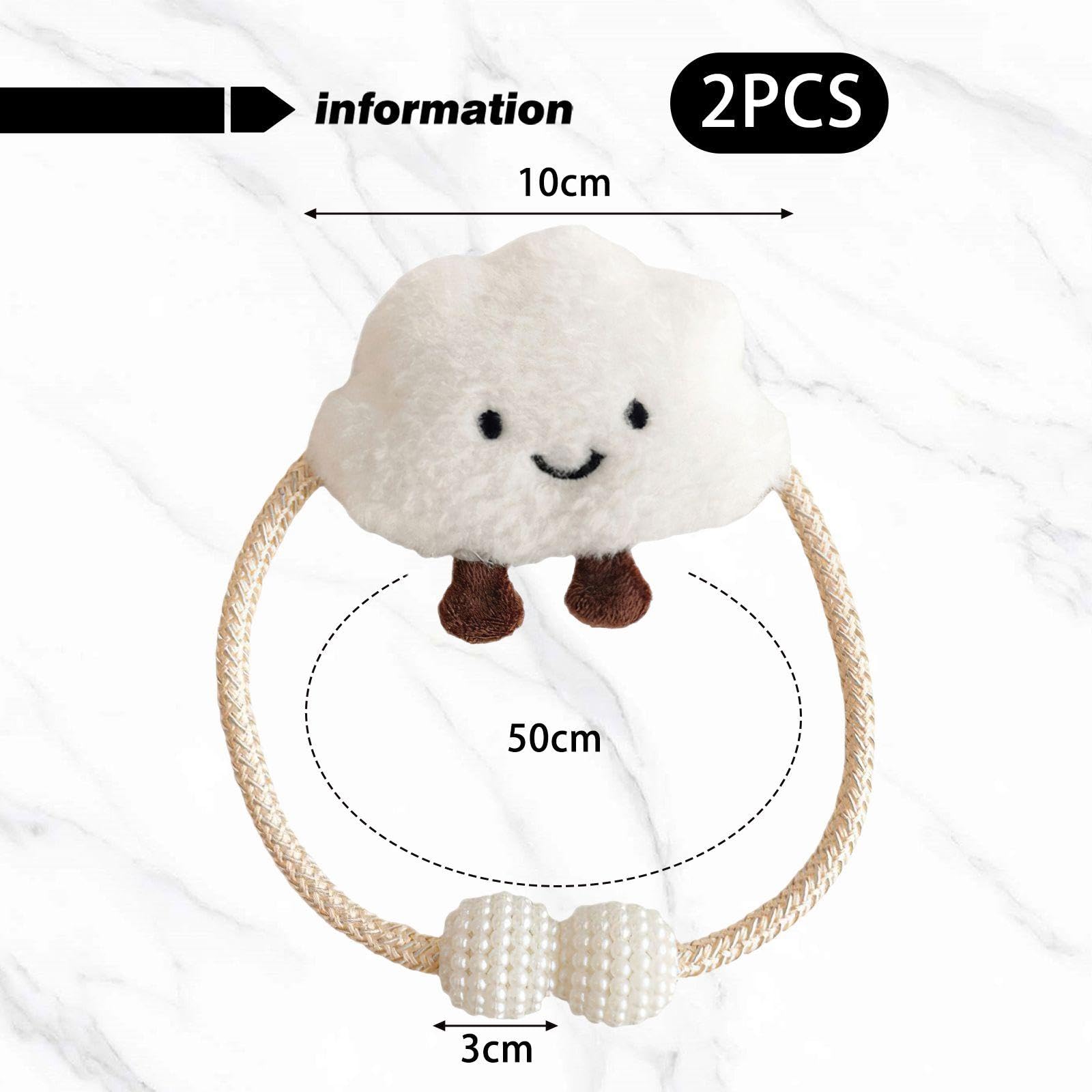 Cinghie per Tende da Nuvola, 2 Pezzi, Decorazione Camera Bambini, Cartone Animato, Accessori