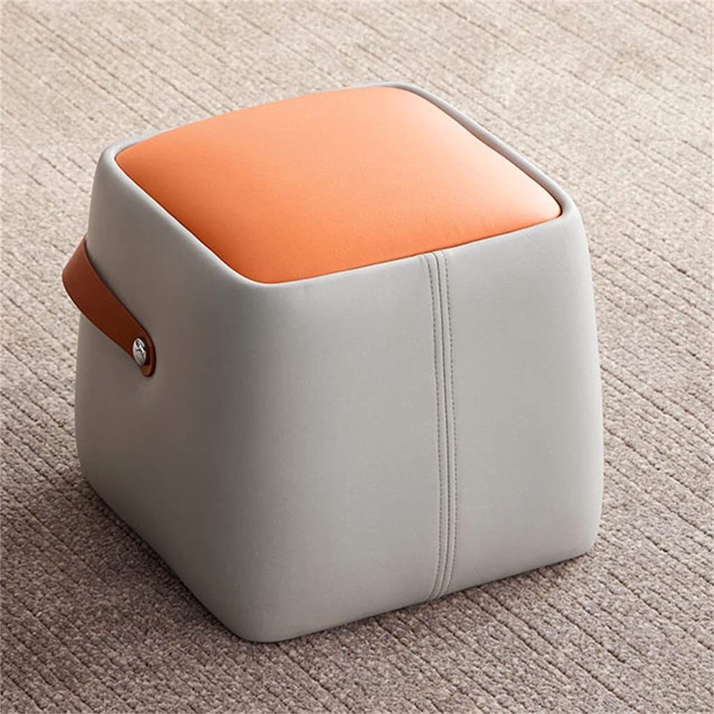 Repose-Pieds de Chambre et Salon - Tabouret à Langer Bas en Tissu Tech