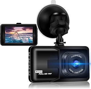 Dash Cam 720P FHD Dashcam 3" Dashboard Car Camera Dash Camera with Night Vision,170° Wide Angle,G-Sensor, Motion Detection