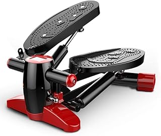 Step Fitness Machines, Stepper Step Machine w/Wide Non-Slip Pedals Resistance Bands and LCD Monitor Mini Stepper Exercise Stepper Machine Legs Arms Thigh Toner Toning Machine Workout Trainin