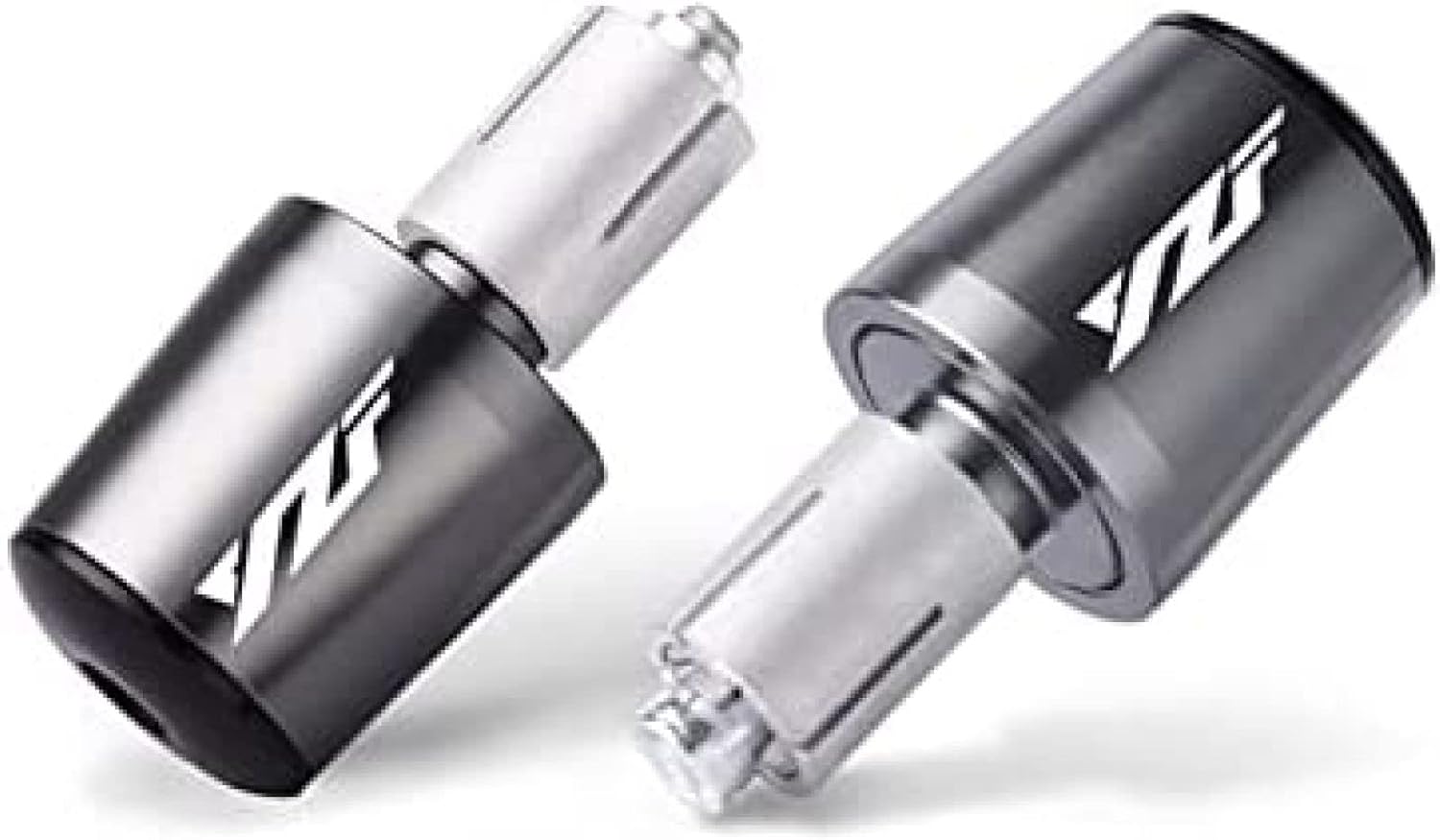 7/8" 22mm CNC Motorcycle Handlebar Ends Handle Bar Grips Plugs Caps for Y/amaha YZF-R1 YZF-R3 YZF-R6 R125 YZFR25 R250 R1M R1S R6S,Titanium