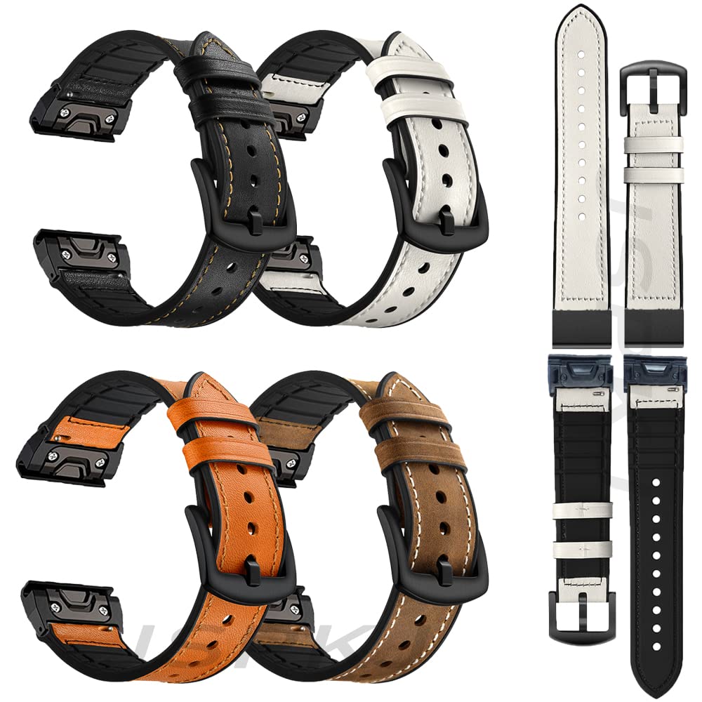 Armband aus echtem Leder, Lederarmband for Ersatz-Schnellverschluss-Armband, Smart-Watch-Band