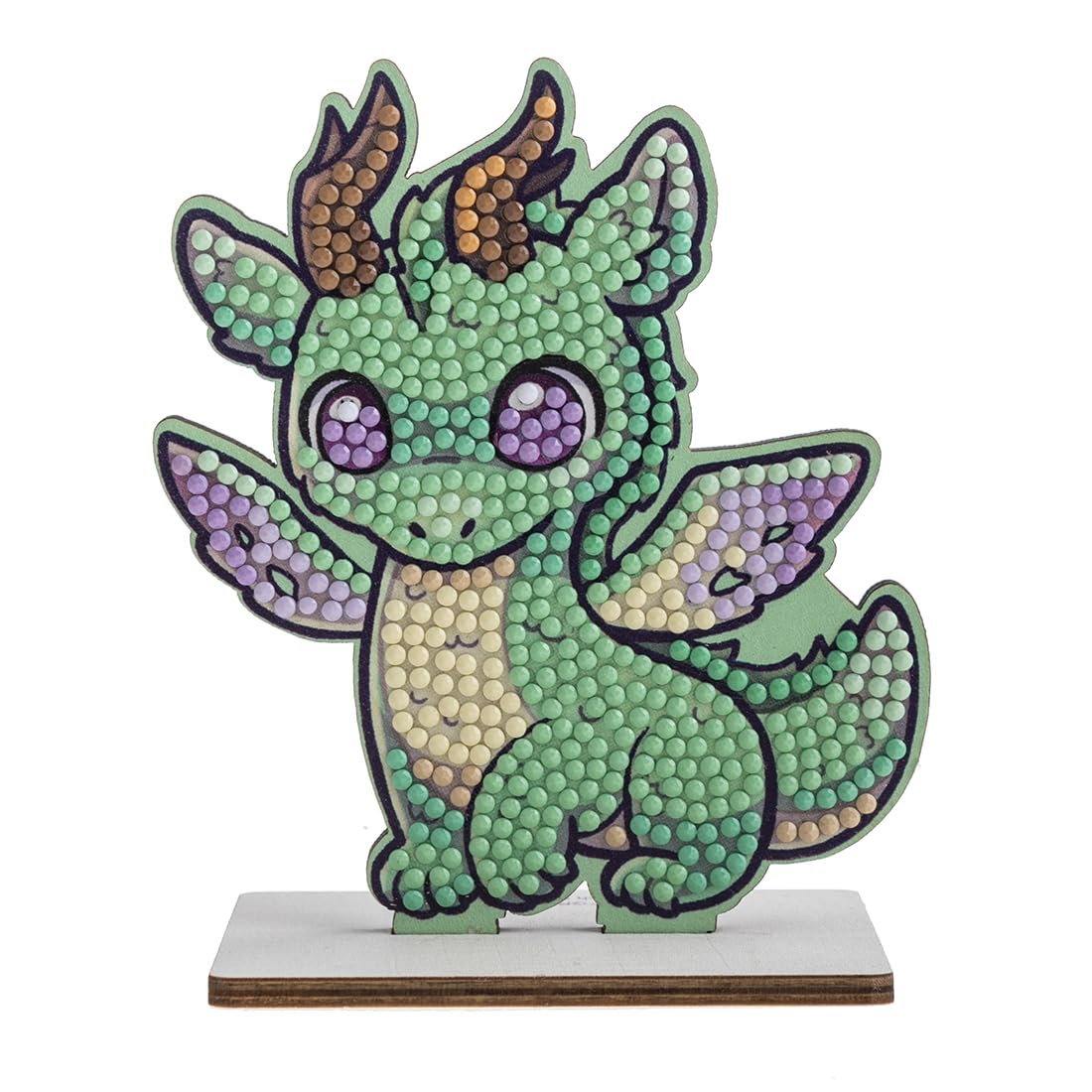 Crystal Art Green Smoky Dragon Buddy Kit
