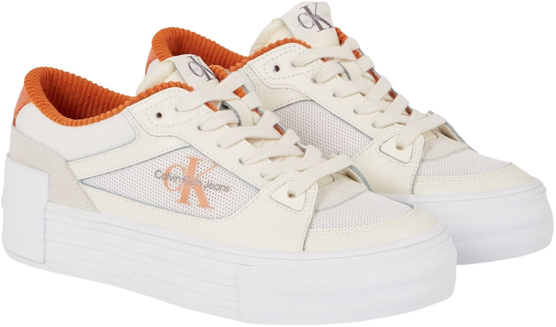 Calvin Klein Bold Vulc Flatf Laceup LTH Mix Yw0yw01174, Zapatilla Vulcanizada Mujer