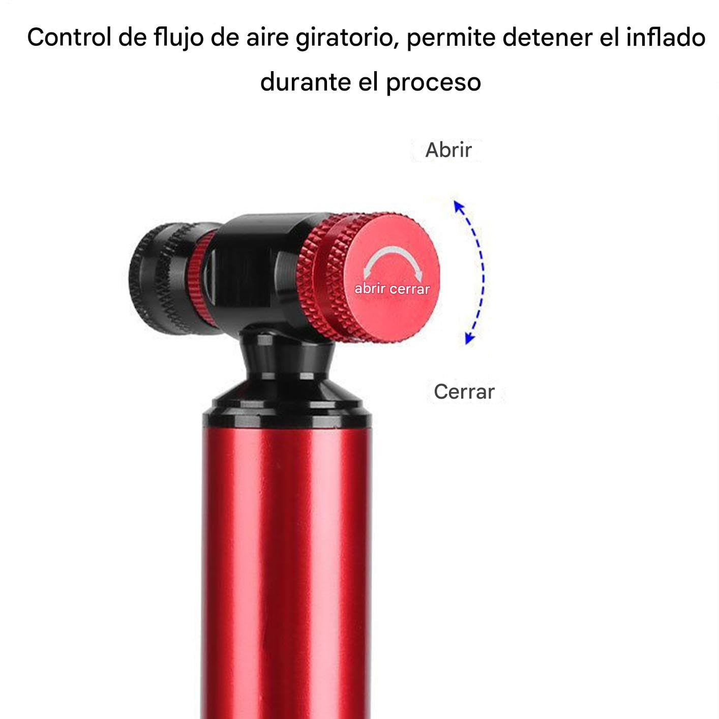 CO2-Pumpe für Fahrradreifen, Mini-CO2-Pumpe für Fahrrad, tragbar, für Notfall, Sport, Straße, Berge, Reisen, tragbarer Luftsprudler