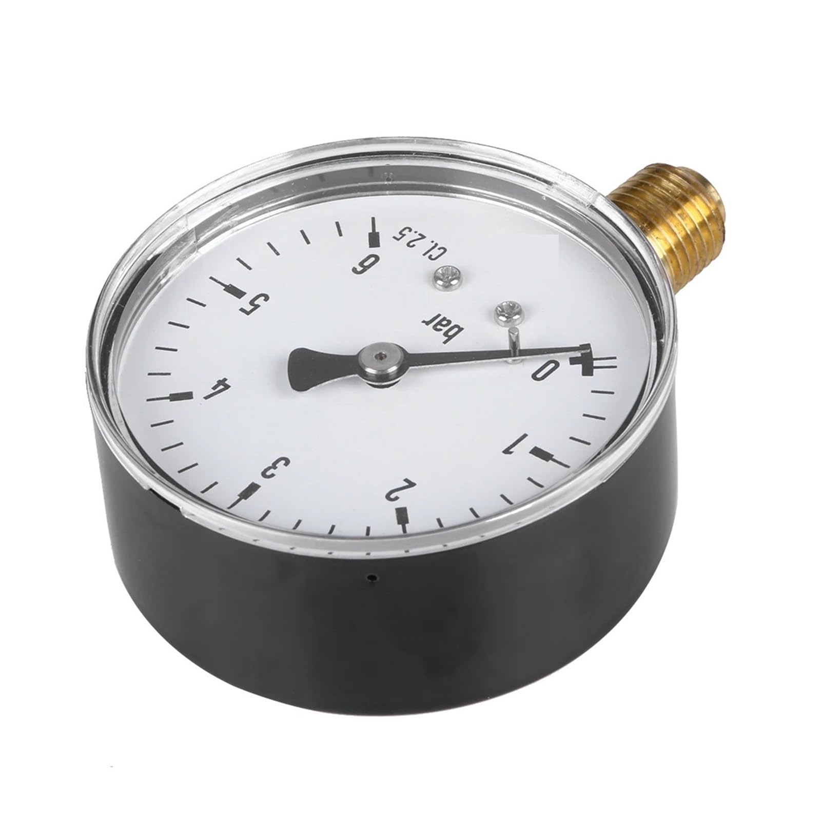 Manómetro de 0-6 Bar, compresor de aire 1/4 NPT, manómetro de presión de alta resistencia, cara 2,3 medición de aire, agua, aceite y Gas