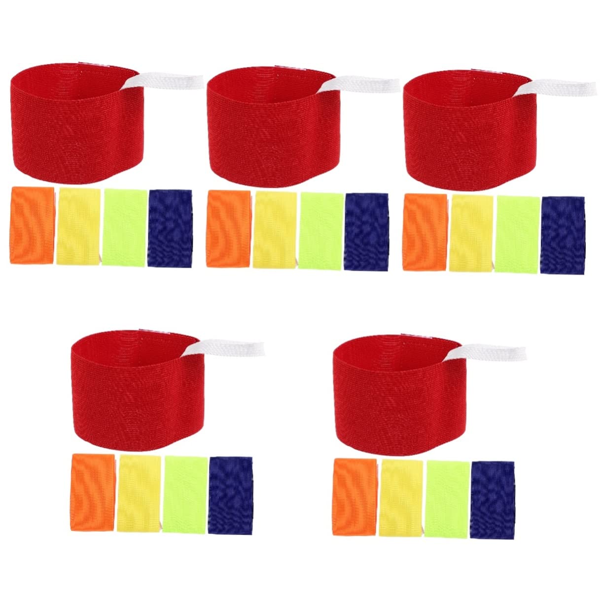 Toyvian 25pcs Soccer Captain Armbands for Boy Girl Elastic Bands for Youth Football Teams - Design Bright Colors Wear-Resistant Arm Bands for Training and-image-48
