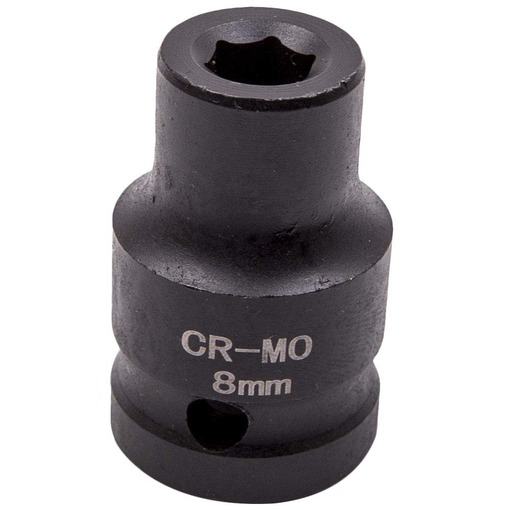 Zestaw 35 wykrętaków do nakrętek, nasadka udarowa do nakrętek 1/2", zestaw 6 standardowych nasadek udarowych Cr-Mo, metrycznych (8 mm - 32 mm)