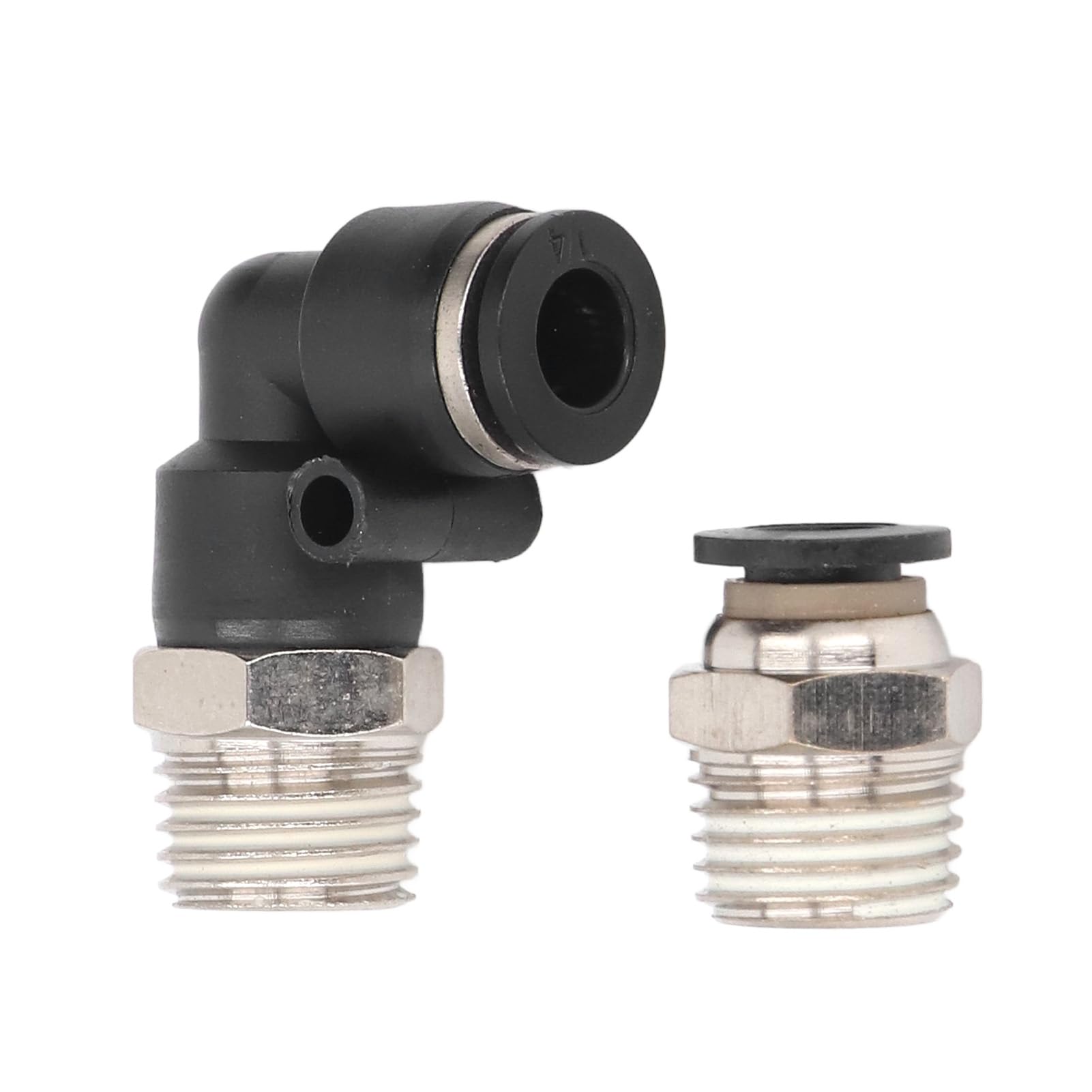 Kit di Raccordi Pneumatici da 30 Pezzi Connettori Versatili per Raccordi Rapidi per Linee D'aria per Tubi in PU PA PE PVC in Metallo ABS