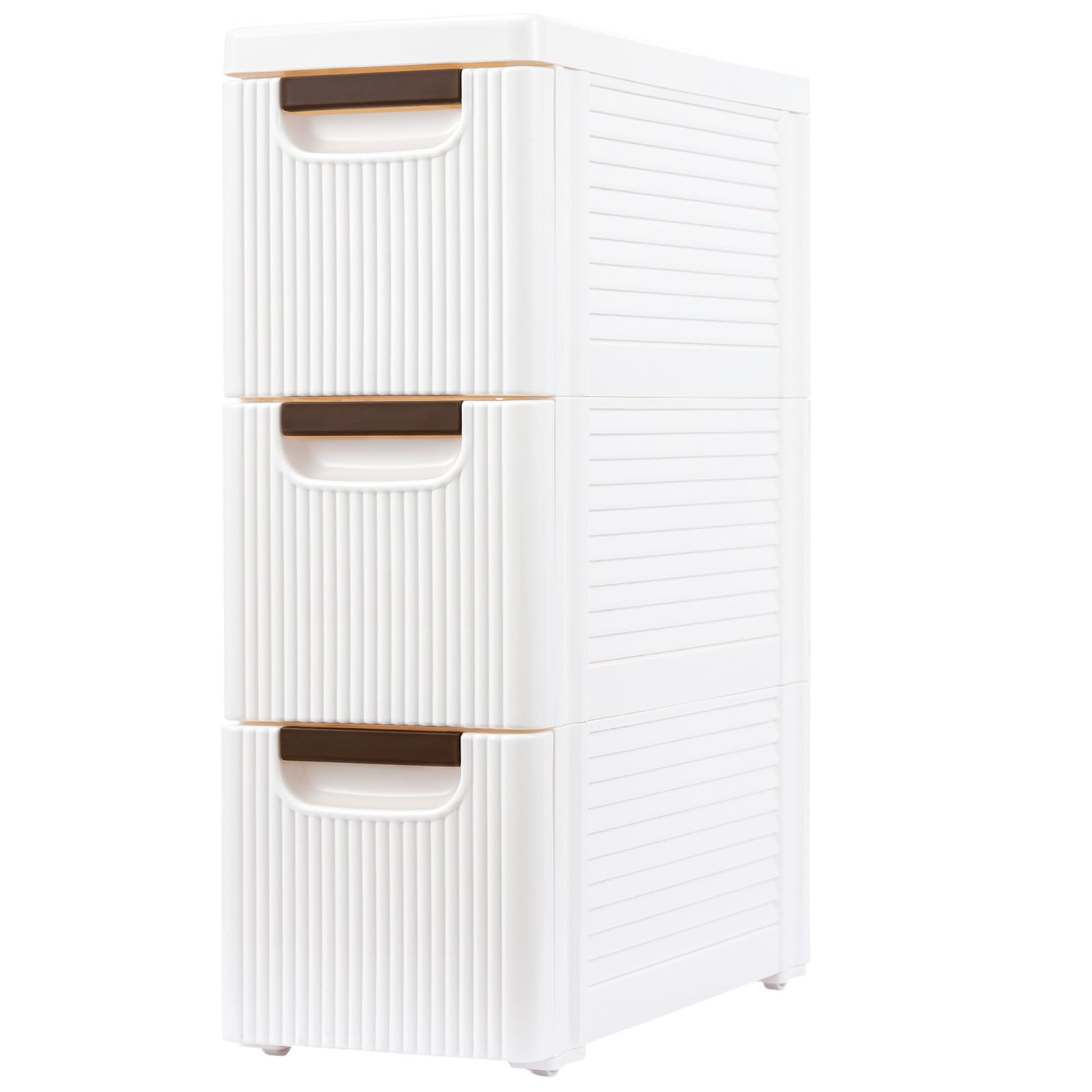 GREENSAPPIRE Bathroom Cabinets Free Standing Display Cabinet Home Storage Furniture Organizer Unit Bathroom Storage Unit (3 Drawer)