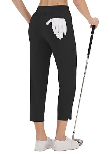 LastFor1 Women's Golf Pants High Waisted Water Resistant UPF 50+