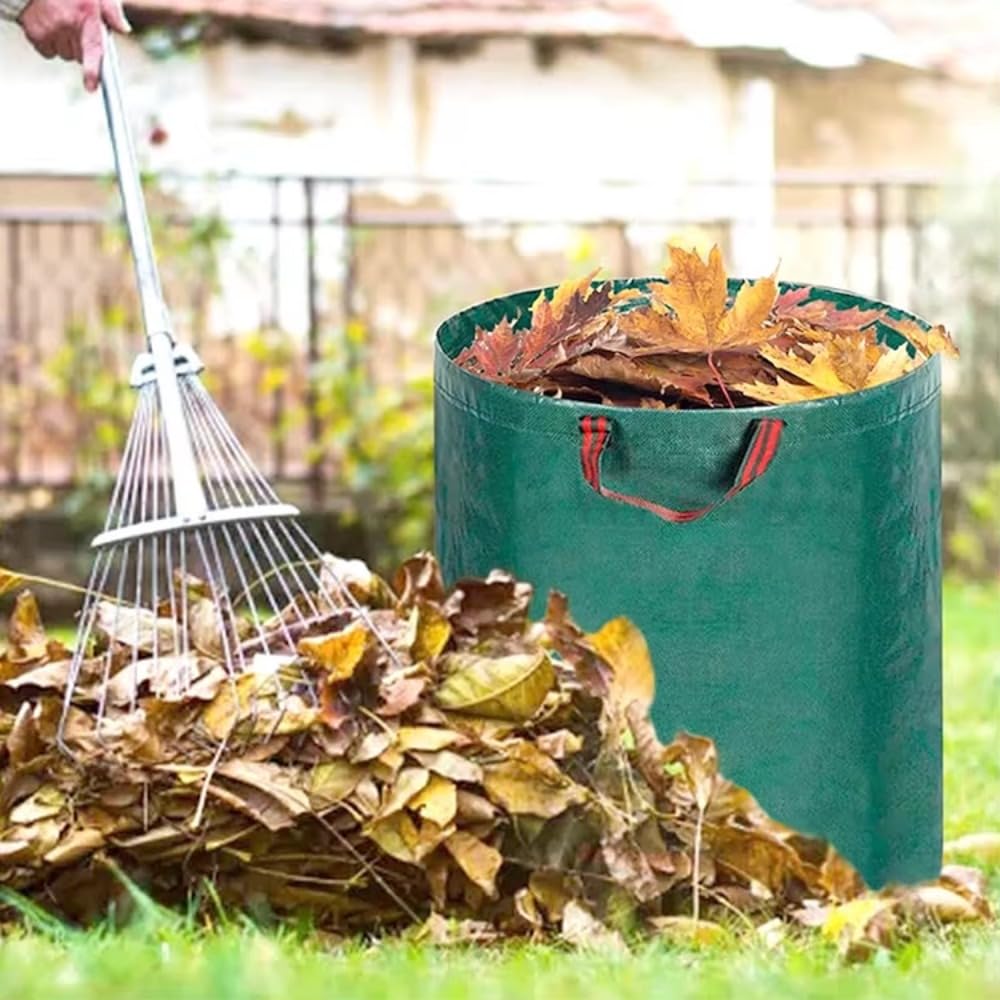 Sacos de Jardin Bolsa de basura para jardín, saco de hojas impermeable reutilizable, contenedor de basura para hierba, bolsa de almacenamiento de hojas para jardín Bolsa Jardin(60L 3pcs)