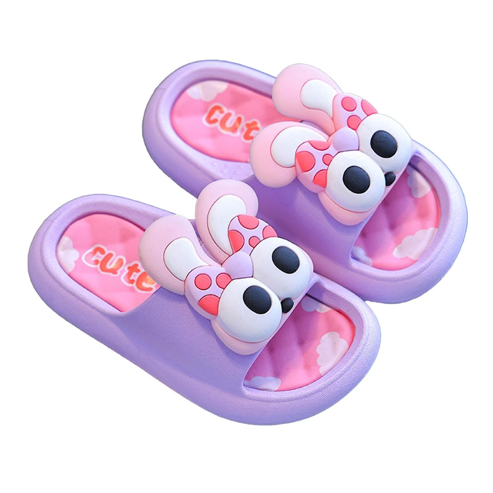 YHQZNLXQ Generisch Sandalias y Zapatillas para niñas con Parte Inferior Gruesa, Transpirables, Antideslizantes, Dibujos Animados