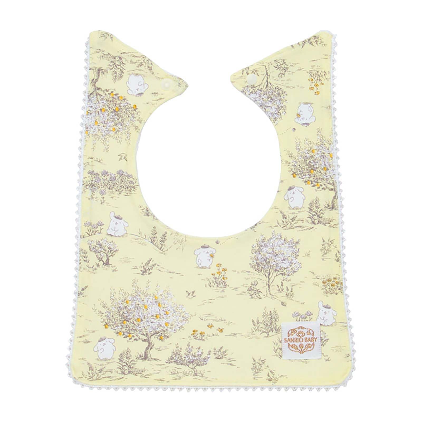 Sanrio Pompompurin Square Bib, Organic Cotton