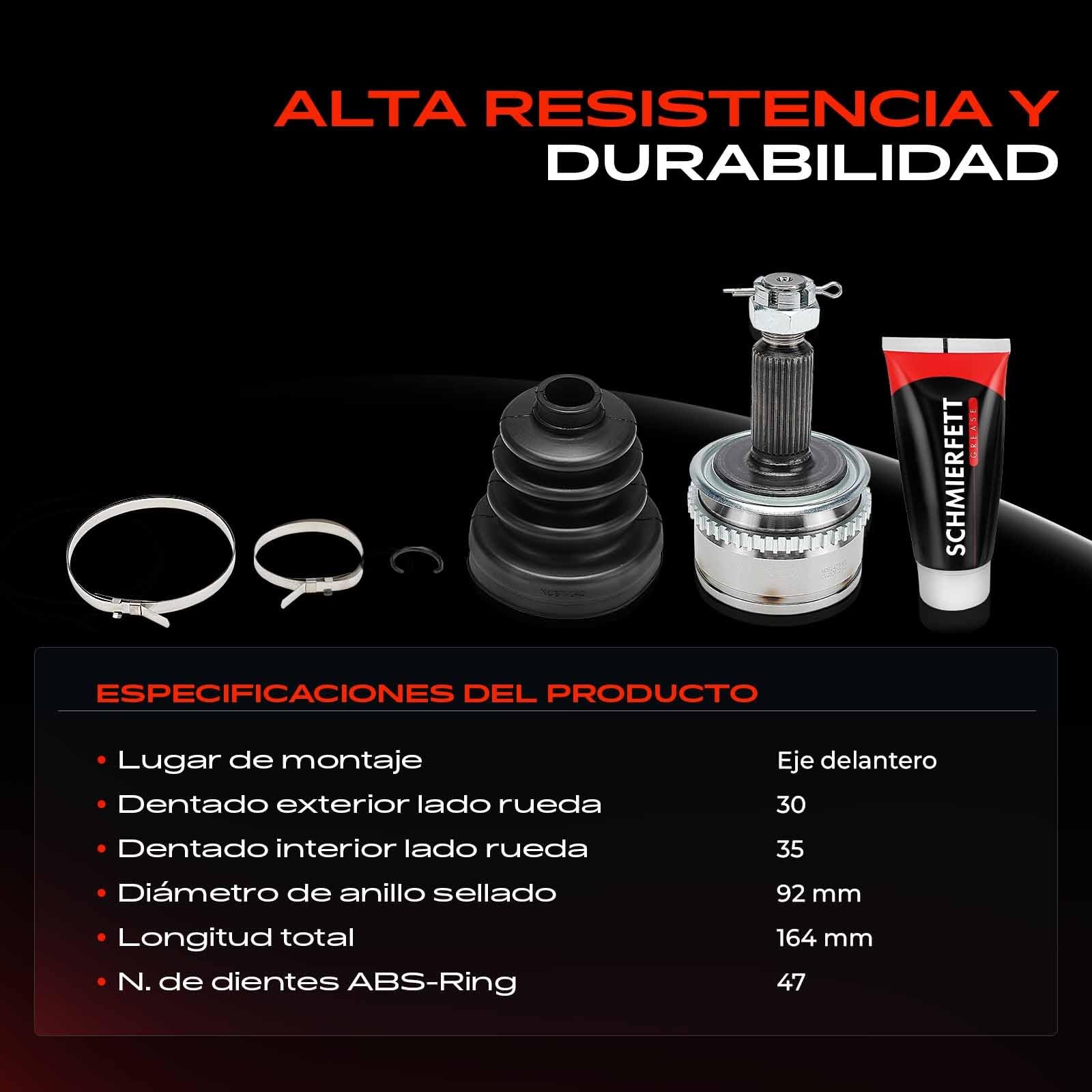 Frankberg Juego de juntas homocinéticas lado de la rueda delantera 839159 | Compatible con: L200/Triton Pritsche/Fahrgestell KAT KBT ,L200/Triton KAT KBT ,L200/Triton KJ KK KL