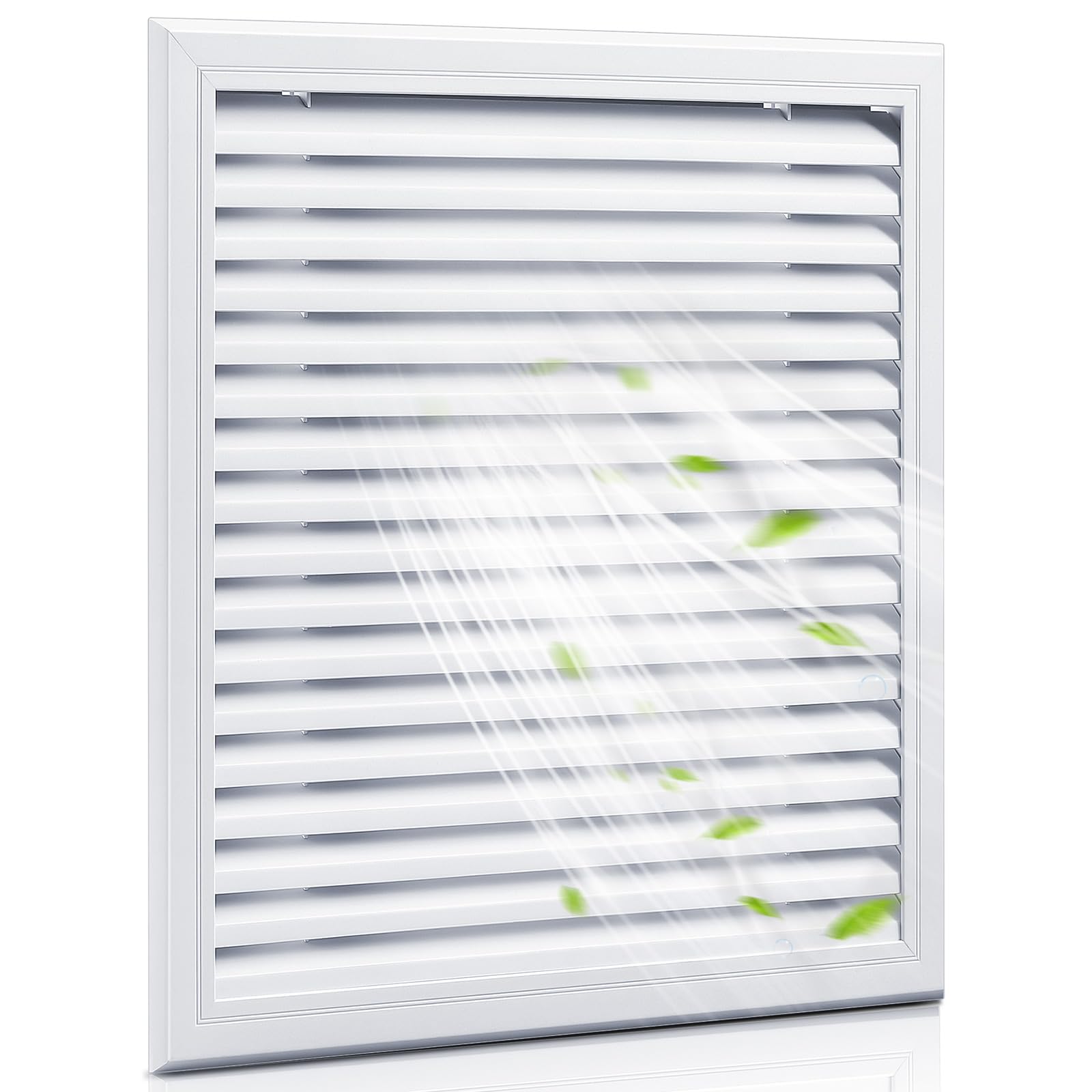Grille d'aération anti-humidité Blulu 50,8 cm pour mur et abri
