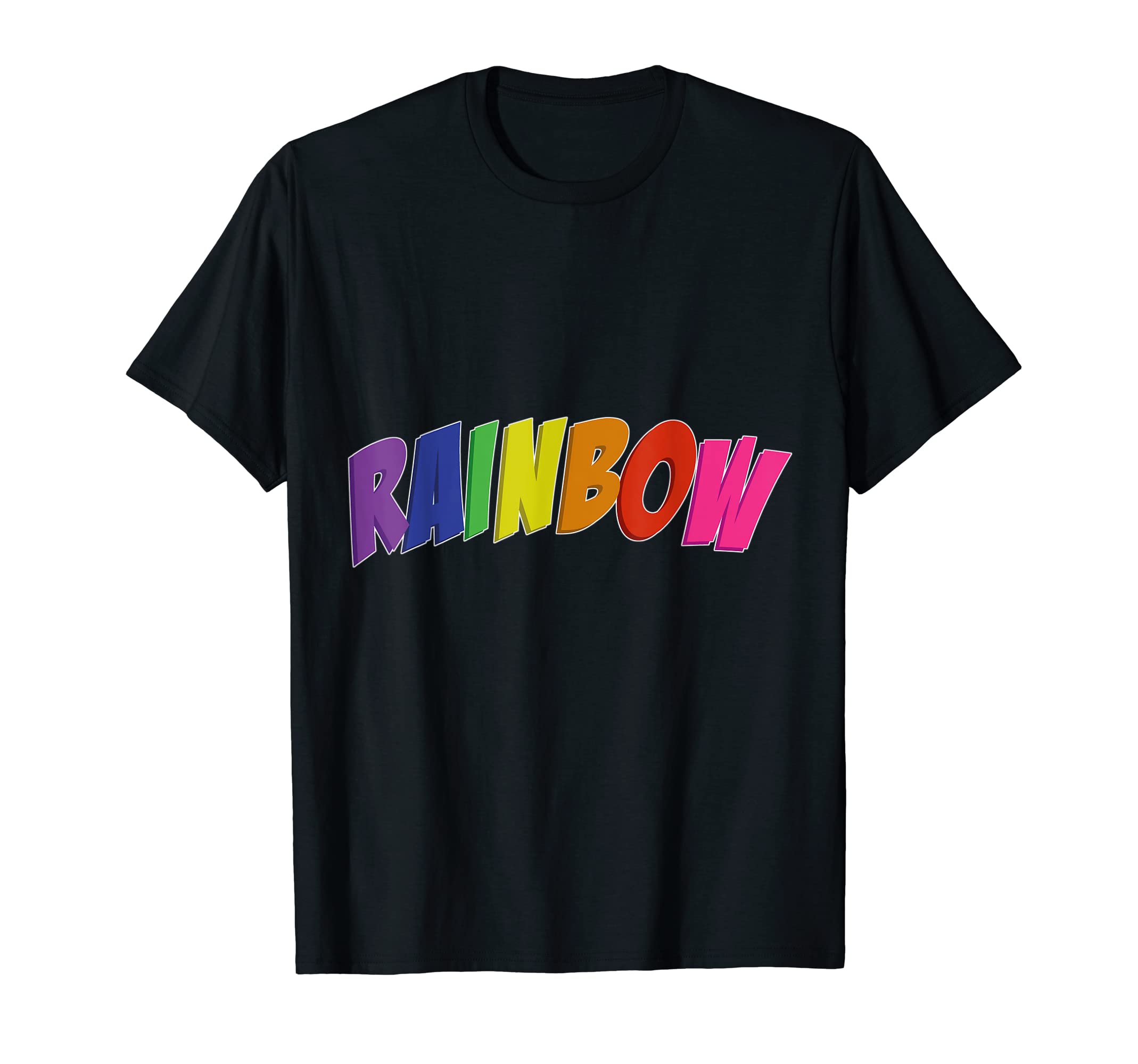 Amazon | ウエストバンドにレインボー Tシャツ | Tシャツ・カットソー 通販