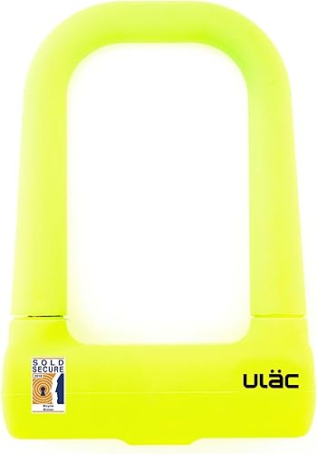 Miniatura 5 de ULAC Cerradura en U de acero antirrobo de alta resistencia de Estocolmo, se vende seguro de bronce del Reino Unido acreditado (rojo) Rojo -,Negro