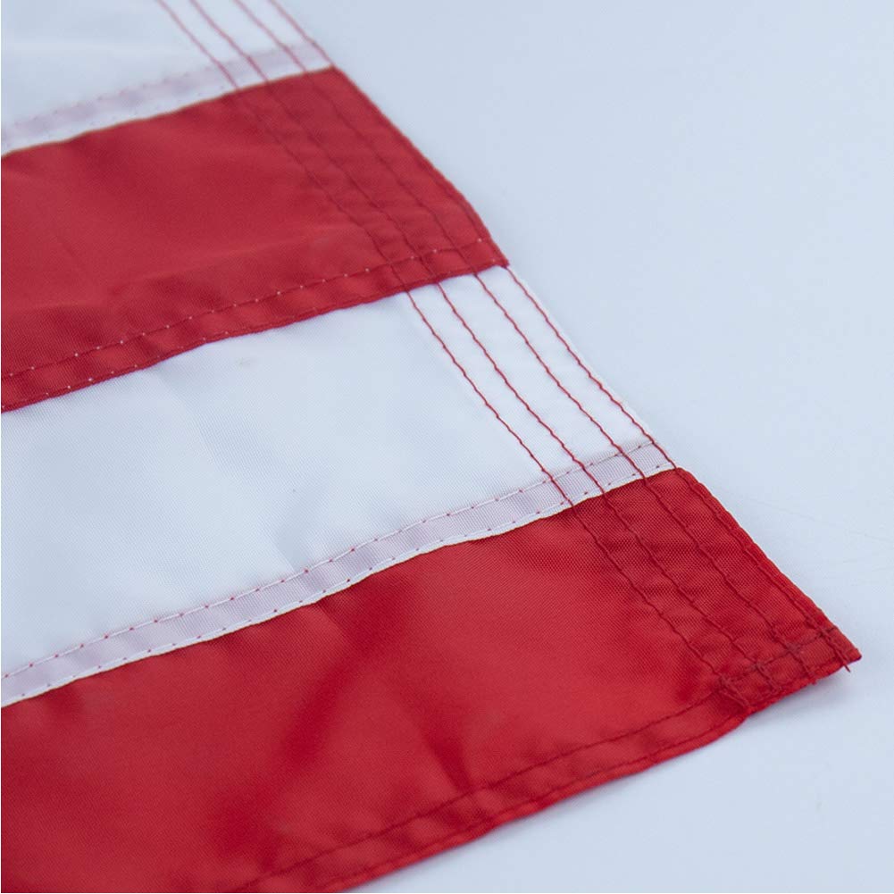 Amerikanische US-Flagge 3x5 Fuß – Polyester, Außenflagge, Doppelt Genäht | USA Flagge Mit 2 Messingösen, Helle Farben