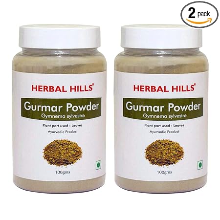 Herbal Hills Gurmar Powder For Diabetes - 100G Each (Pack Of 2)