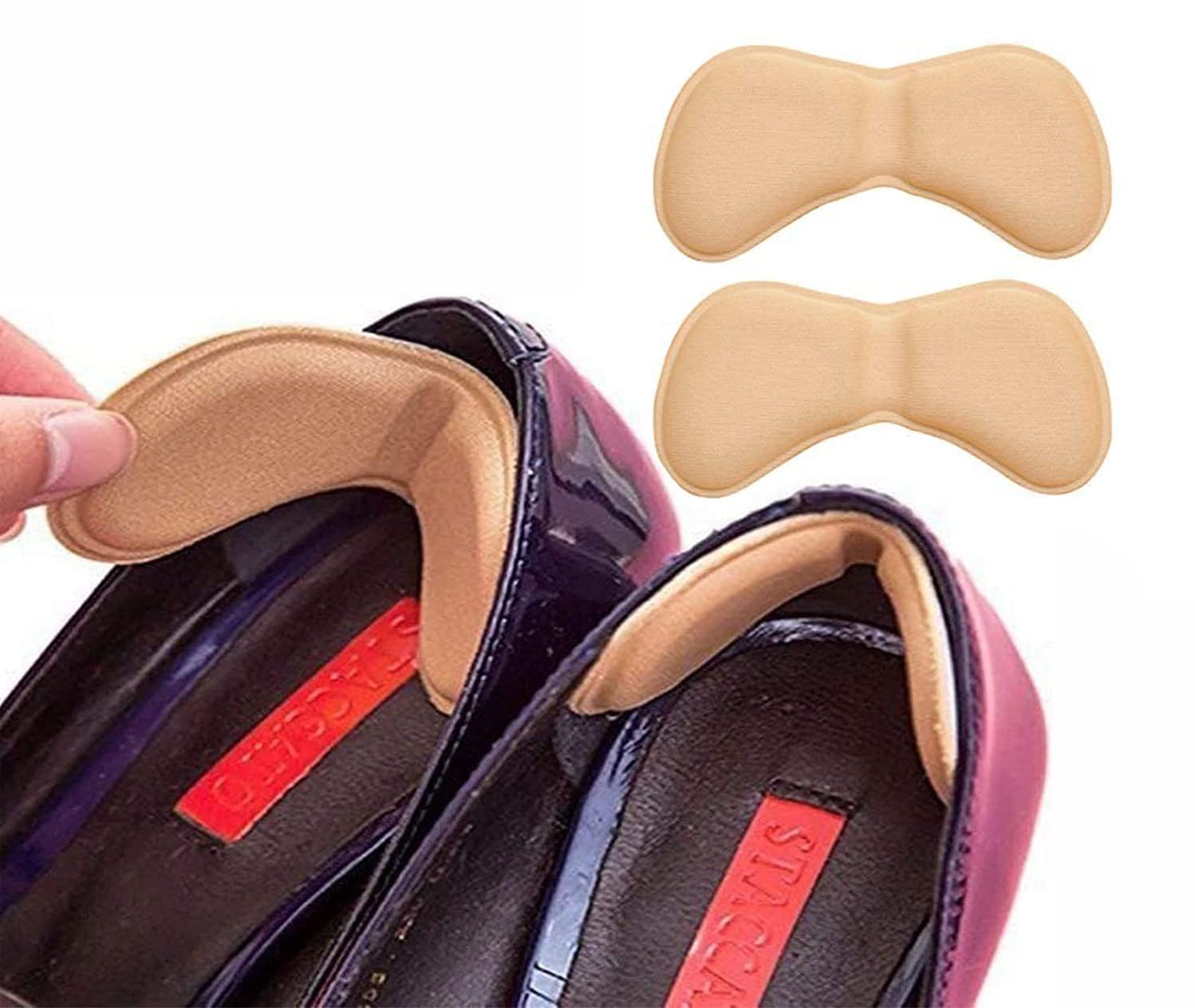 Heel Grips for Loose Shoes, 1 Pair, Men & Women | Soft Heel Cushion Pads, Self Adhesive, Anti Slip Shoe Inserts, Prevent Heel Slipping & Blisters, Improve Shoe Fit-image-19