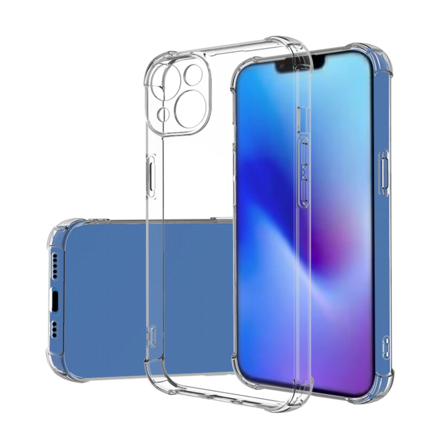 Yua-sce iPhone 14 PLU HYUA-SCE Four Angle Protective Case [Duraclear] Compatible Case - Transparent