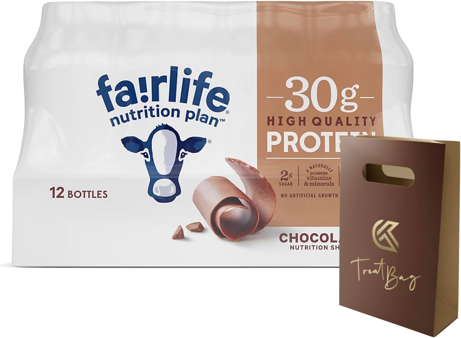 GT GIFT TROVE ALWAYS GLAMOROUS Fairlife Nutrition Plan, High Protein Shake (11.5 Fl Oz (Pack of 12), Chocolate)