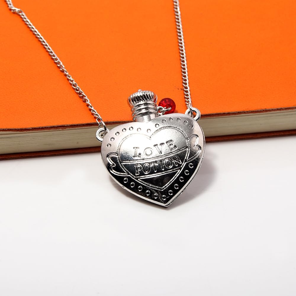 Locus Amoenus Love Potion Necklace Fashion Heart-Shaped Medicine Bottle Pendant Valentine's Day Gifts for Couples - Image 4