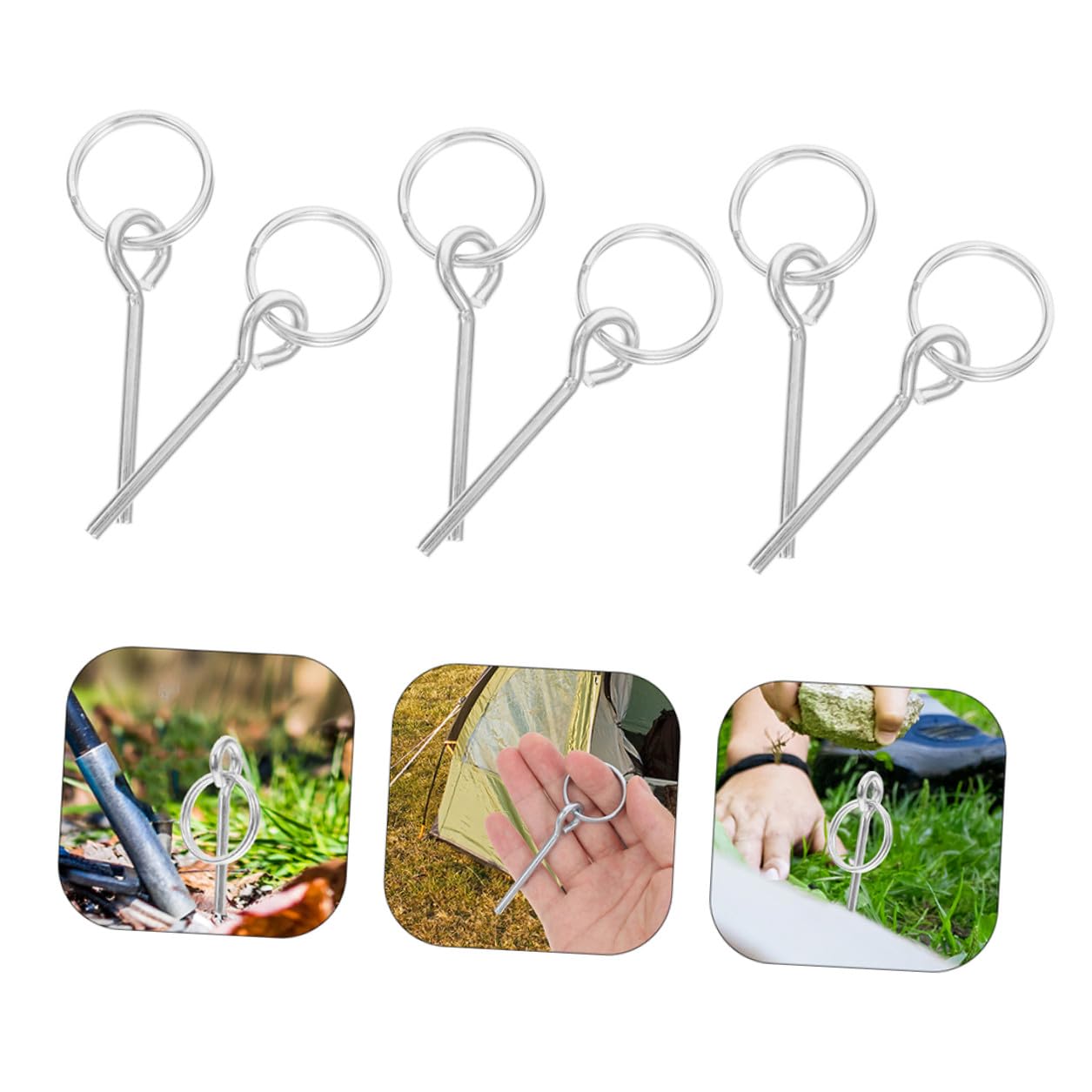 40 Pièces Connecteurs de Poteaux de Tente Ultralégers avec Anneaux et Épingles Kit de Réparation Polyvalent pour Camping Randonnée et Voyage Compatible Universellement