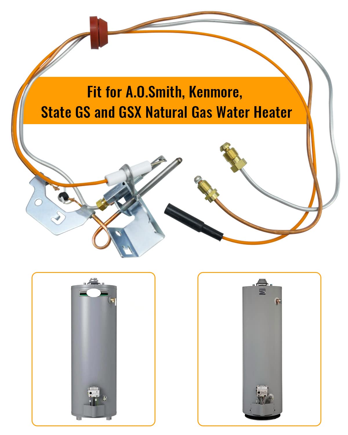 Heater Burner Assembly Gs640ybrt 300 Water Heater Parts Pilot - Main Image