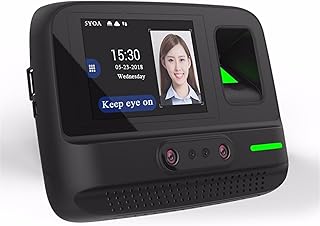 Time CLock, AF4 Time Attendance WIFI Wireless Management System Face Fingerprint Password Biometric Device Facial Recognition P2P Cloud Service Fingerprint Time Attendance ( Color : With WIFI type )