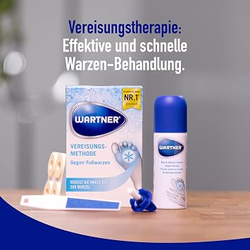 Wartner Freeze to Combat Warts and Foot Warts (Spray for Removing Warts Wart Cryotherapy for Self-Treatment for Children Ages 4+ Years and Adults) Pack of 1 x 50 ml