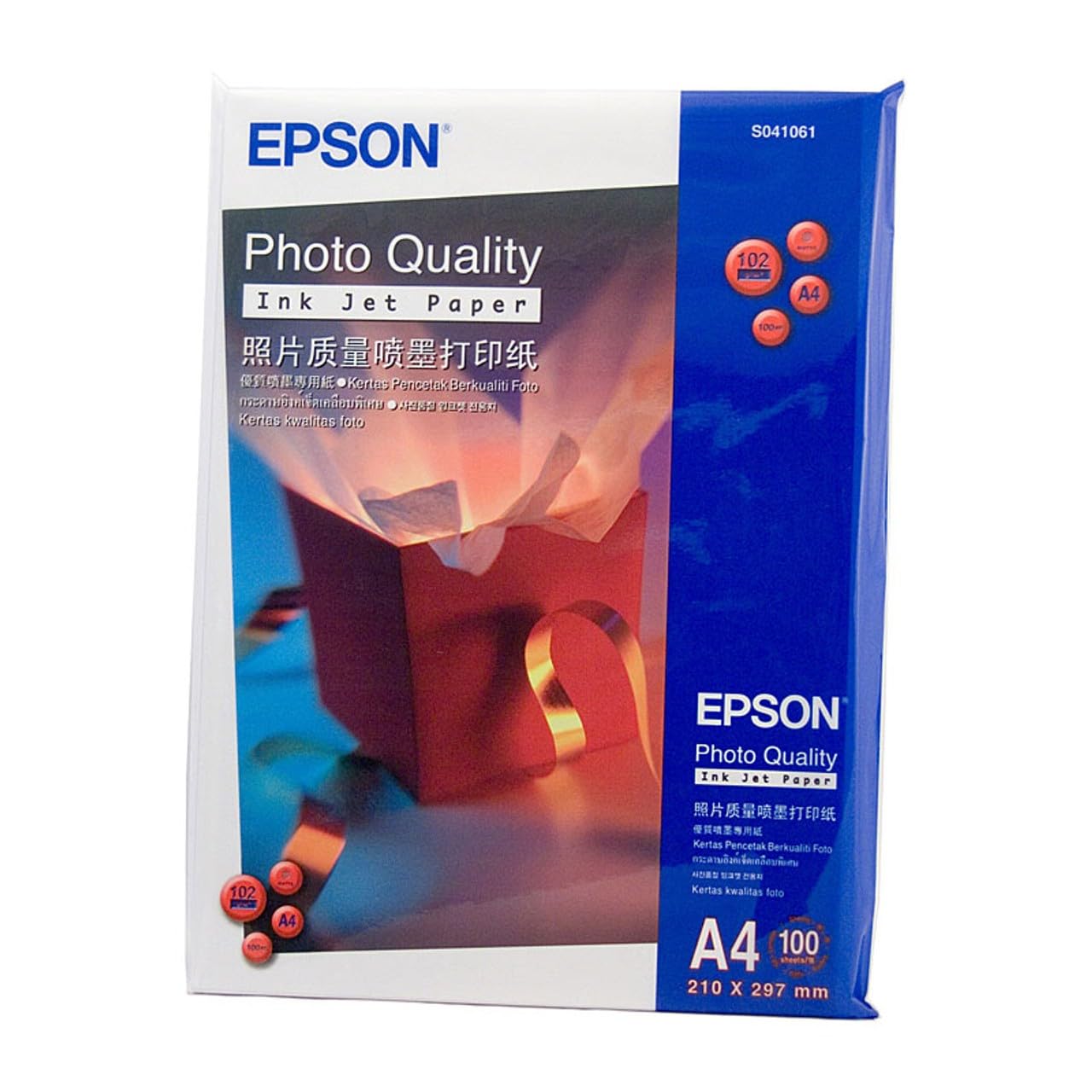 Epson A4 Photo Quality Inkjet Paper - 100 Sheets