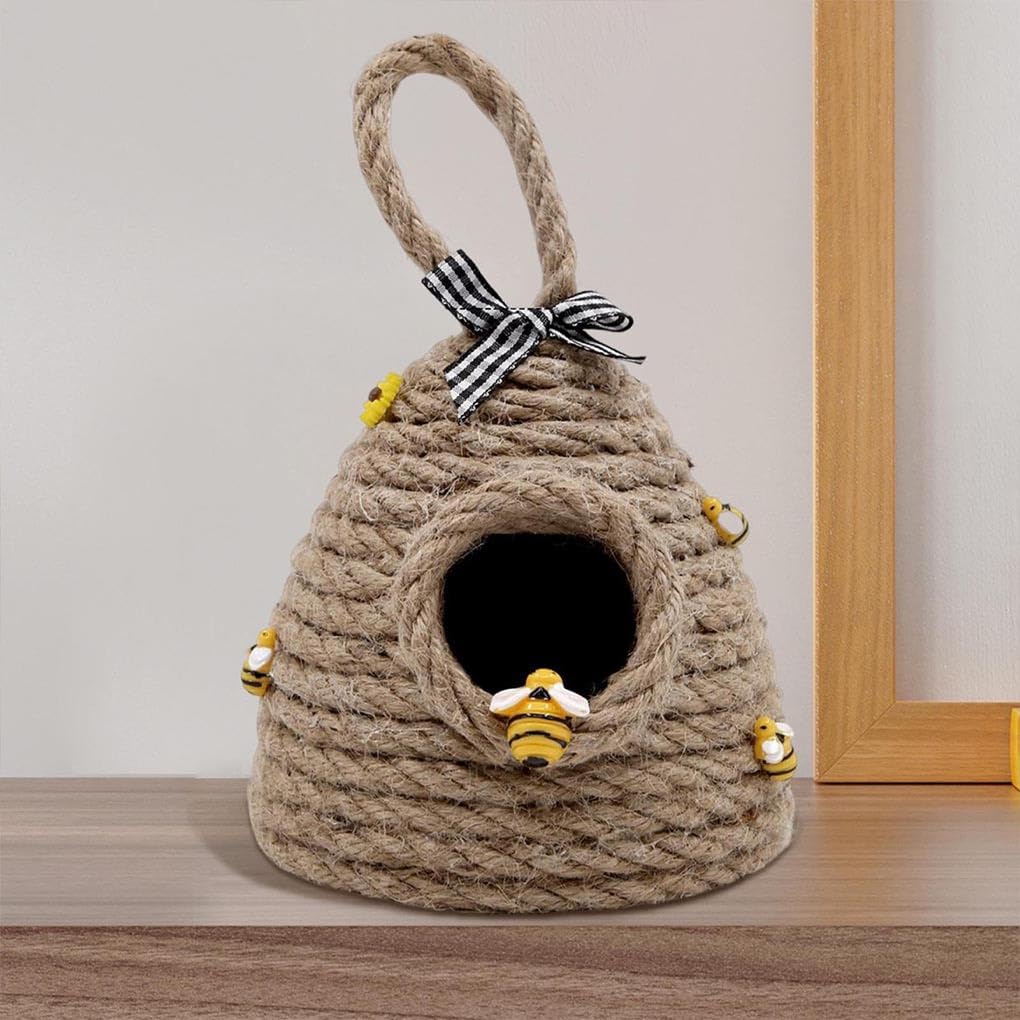 Amazon.co.jp: WISSPKYO かわいい蜂の置物 | 手作りの蜂の巣の