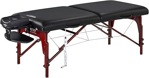 Miniatura 3 de Master Massage Montclair - Mesa de masaje portátil, cama profesional de fisioterapia de belleza, cama facial plegable, extra ancha, paquete de