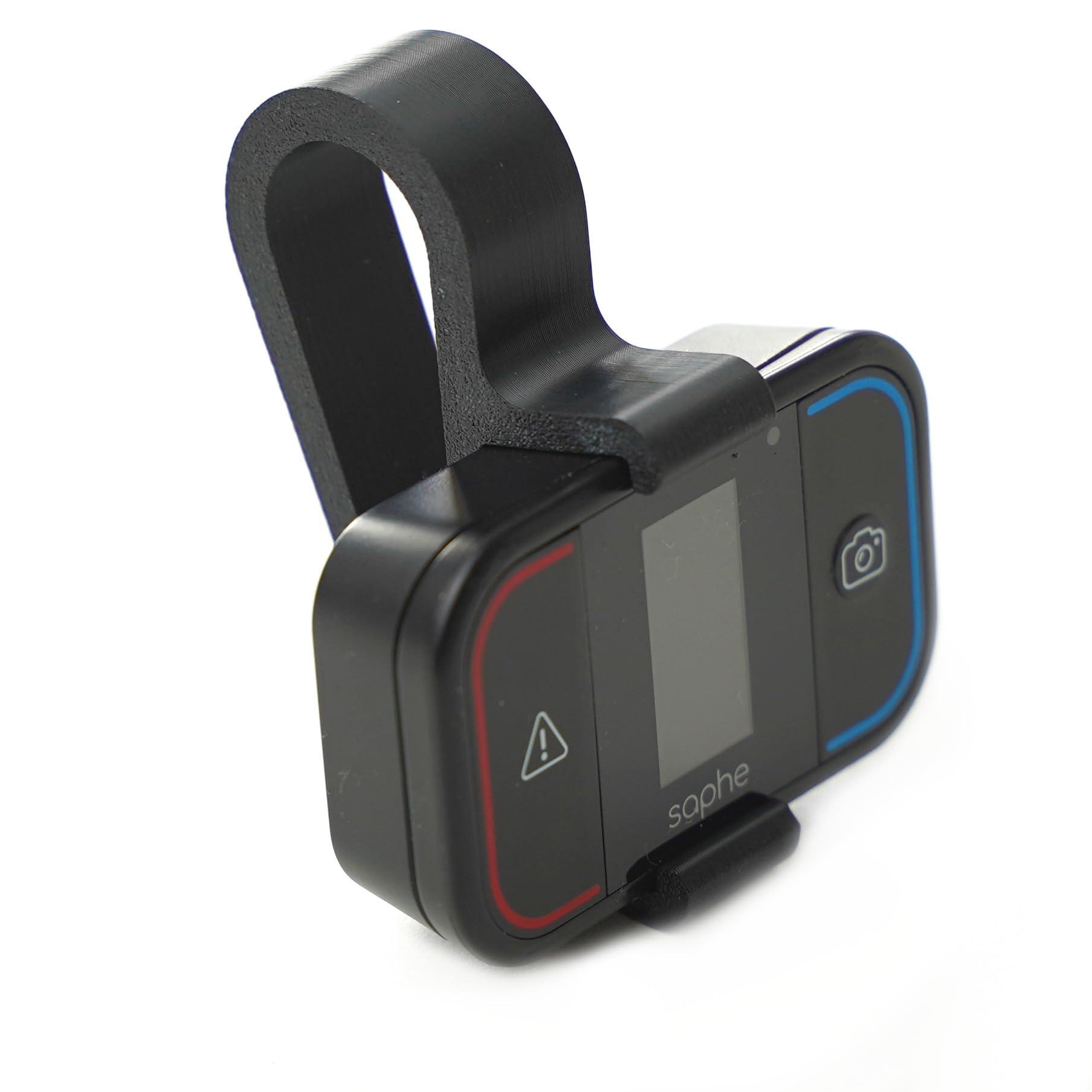 Generisch Supporto parasole adatto per mini rilevatore di flash Saphe Drive, mount/clip per parasole (nero, per Saphe Drive Mini)