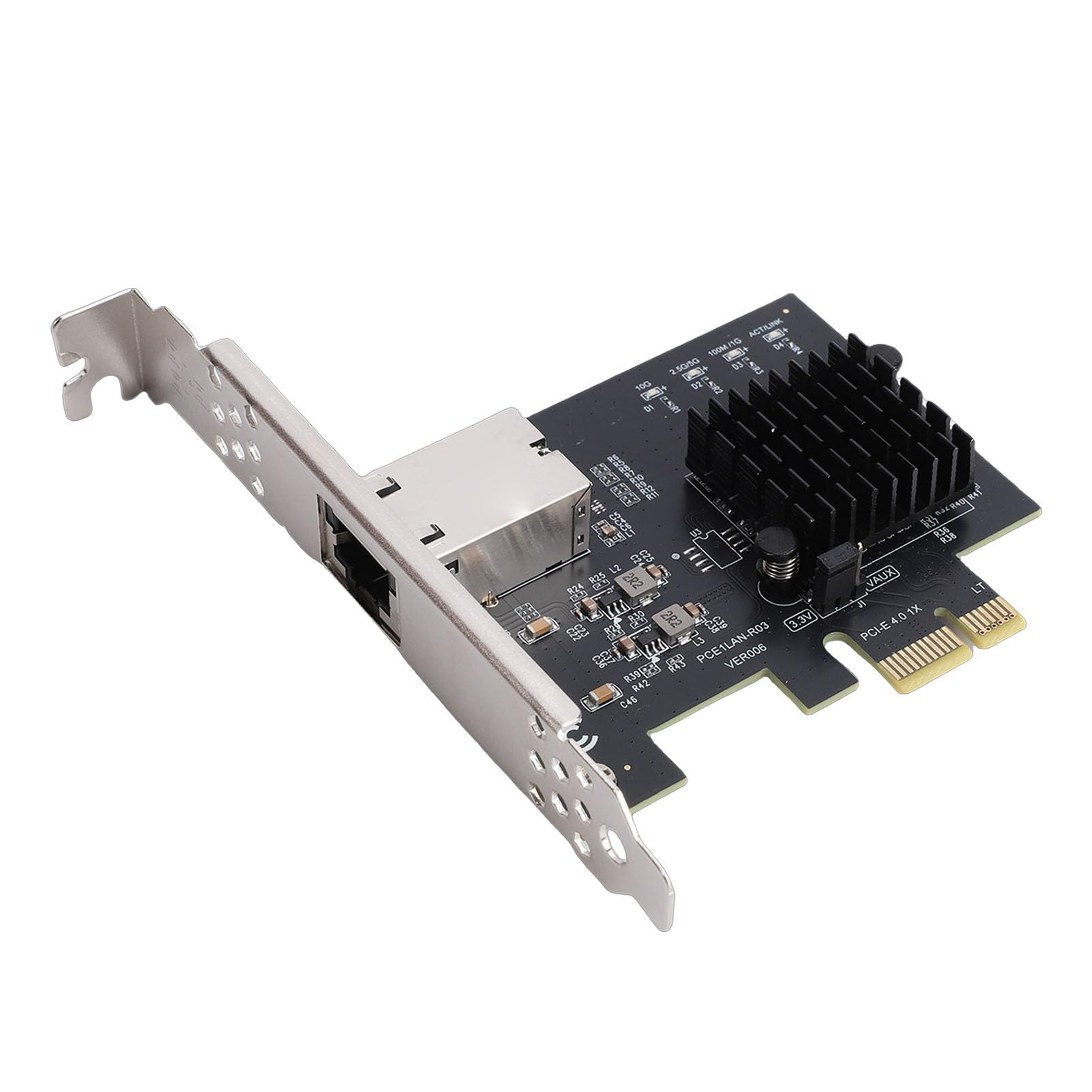 Topiky Adapter Ethernet PCIe X1 10 Gb Kontroler Realtek RTL8127AT do Szybkiego Przesyłania Danych w Systemach NAS do Komputerów Gier