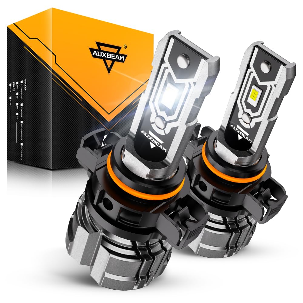 Auxbeam5202 5201 Fog Lights, 10000LM 400% Brighter 5202 PS19W PS24W Fog Light, White Strong Light Penetration, Super Bright Plug and Play