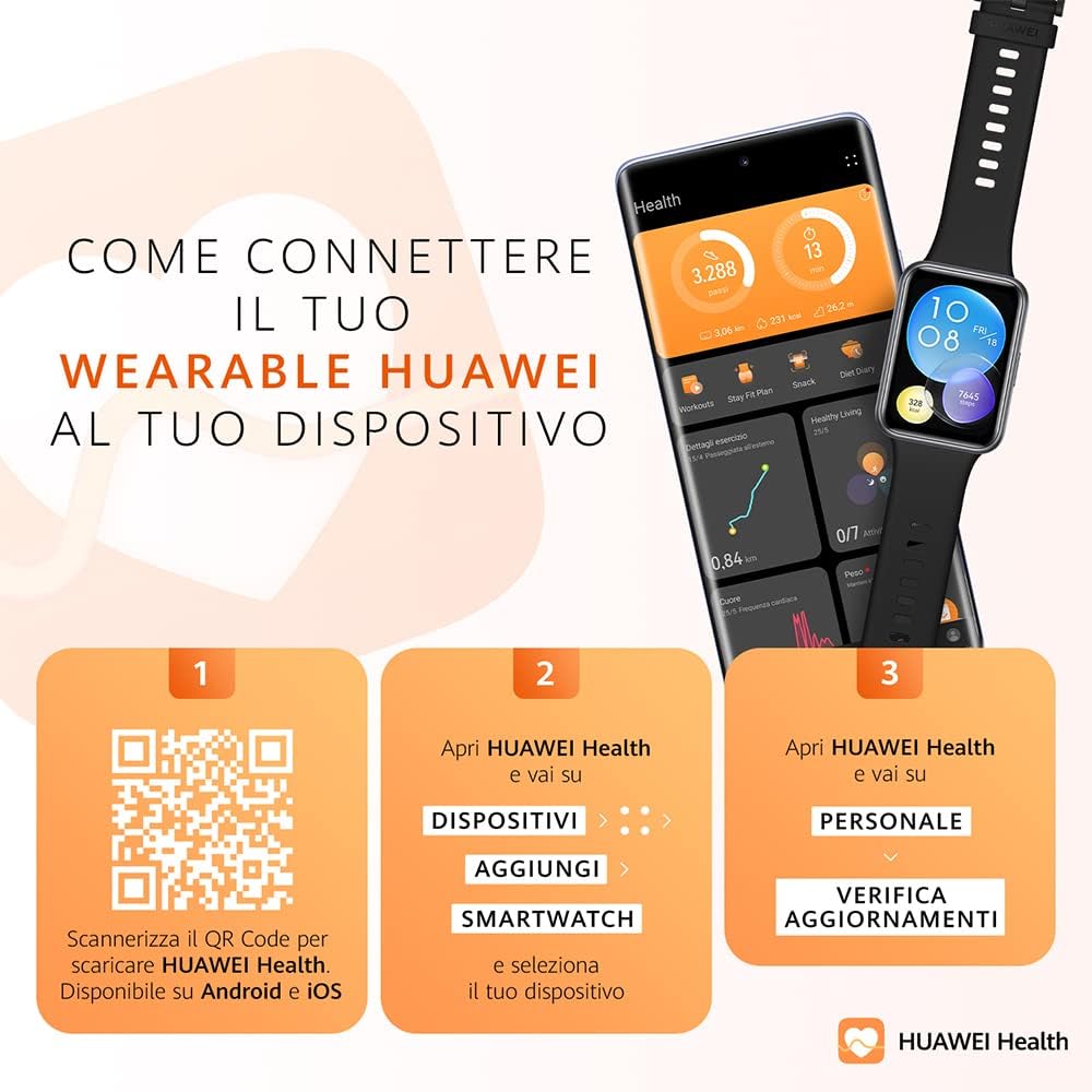 HUAWEI WATCH FIT 2 Smartwatch, Display FullView da 1,74, Chiamate Bluetooth al polso, Monitoraggio della salute 24h, SpO2, GPS, Allenamenti guidati, +6 mesi estensione di garanzia, Midnight Black HUAWEI WATCH FIT 2 Smartwatch, Display FullView da 1,74, Chiamate Bluetooth al polso, Monitoraggio della salute 24h, SpO2, GPS, Allenamenti guidati, +6 mesi estensione di garanzia, Midnight Black