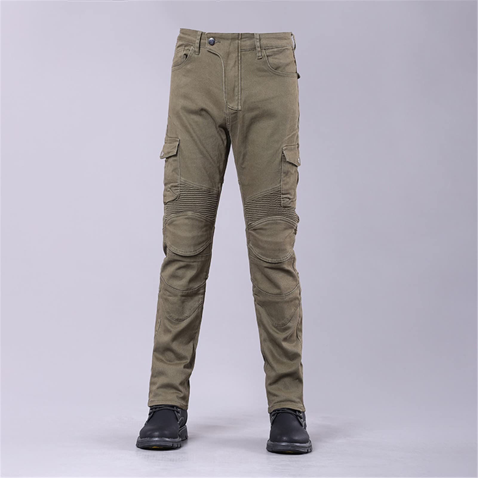 Jeans Da Motociclista Da Uomo Pantaloni Protettivi Da Motociclista Protezioni Per Anca E Ginocchio Rimovibili CE Vestibilità Moderna Blu Con Cuscinetti Protettivi 4X