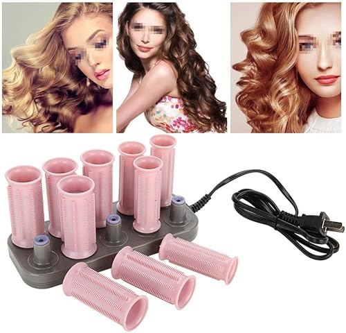 Miniatura 2 de Sonew Rodillo eléctrico profesional con calefacción, herramienta para rizar todas las longitudes de cabello (juego de 10 rodillos con bolsa de