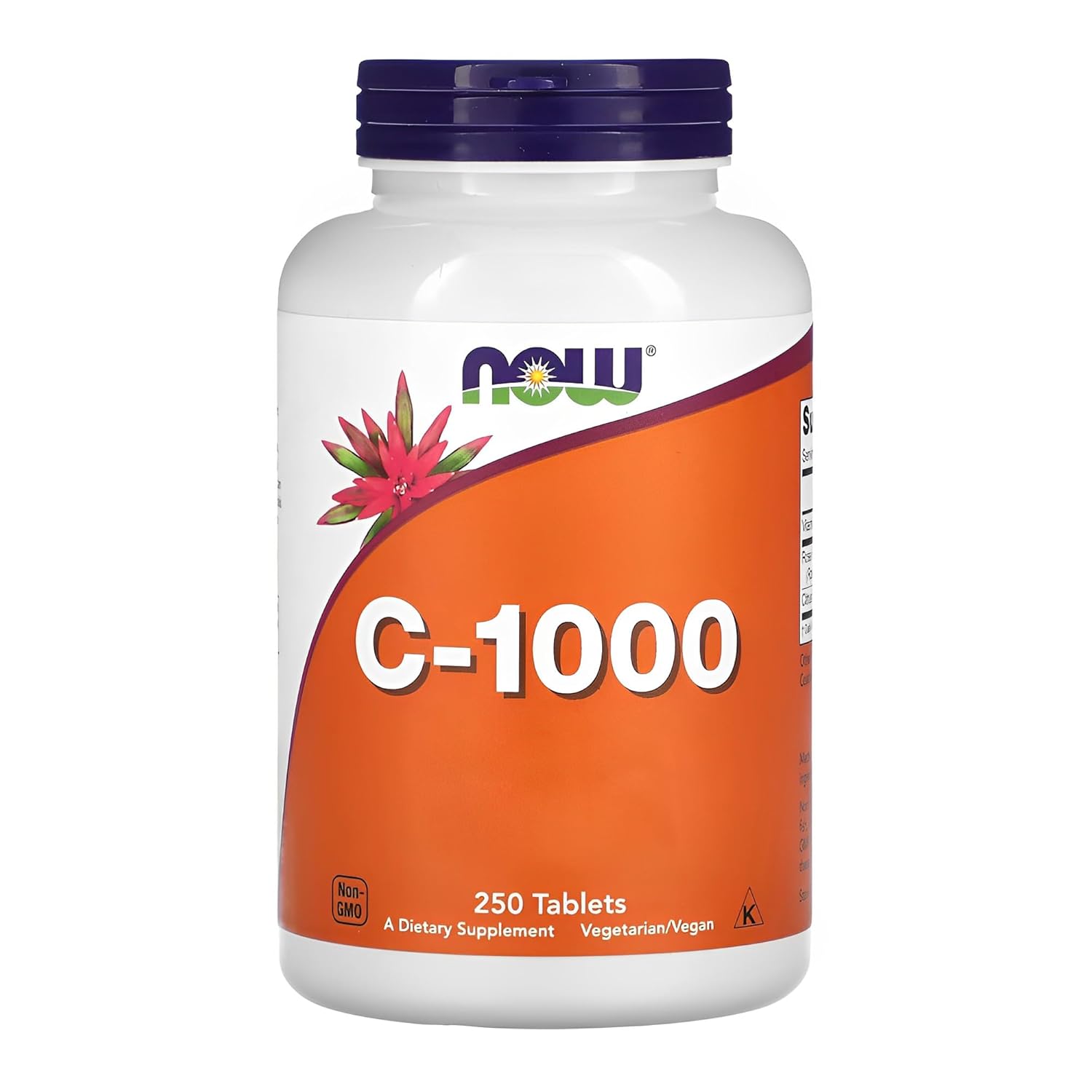 NOW Foods Vitamina C-1000 R. Hips+Bioflavonóide 250Tab Importado