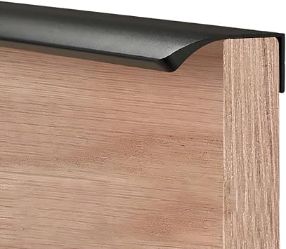 Drawer Handle Embedded Handle,Cabinet Handles,Hidden Handles Invisible Drawer Handle Aluminum Alloy Sliding Door Handle for Cupboards Drawer Wardrobe, 1 PieceBlack,1200mm