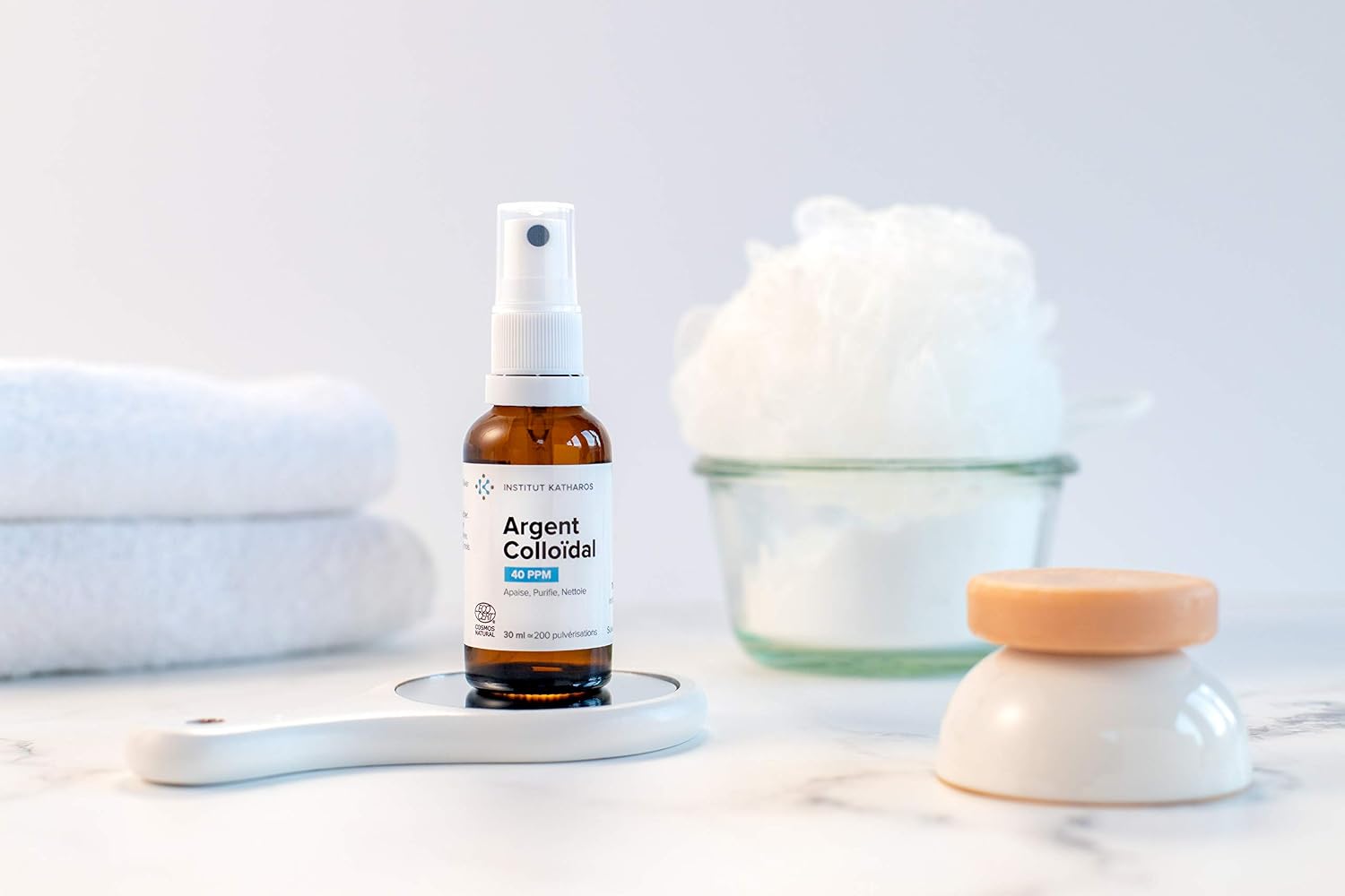 Premium Colloidal Silver Spray 40 PPM 1 fl oz ● 100% Natural ● Ebook Inc. ● Superior Concentration, Smaller Particles = Better Results ● Certified by 3 Independent Laboratories ● We are Specialists.