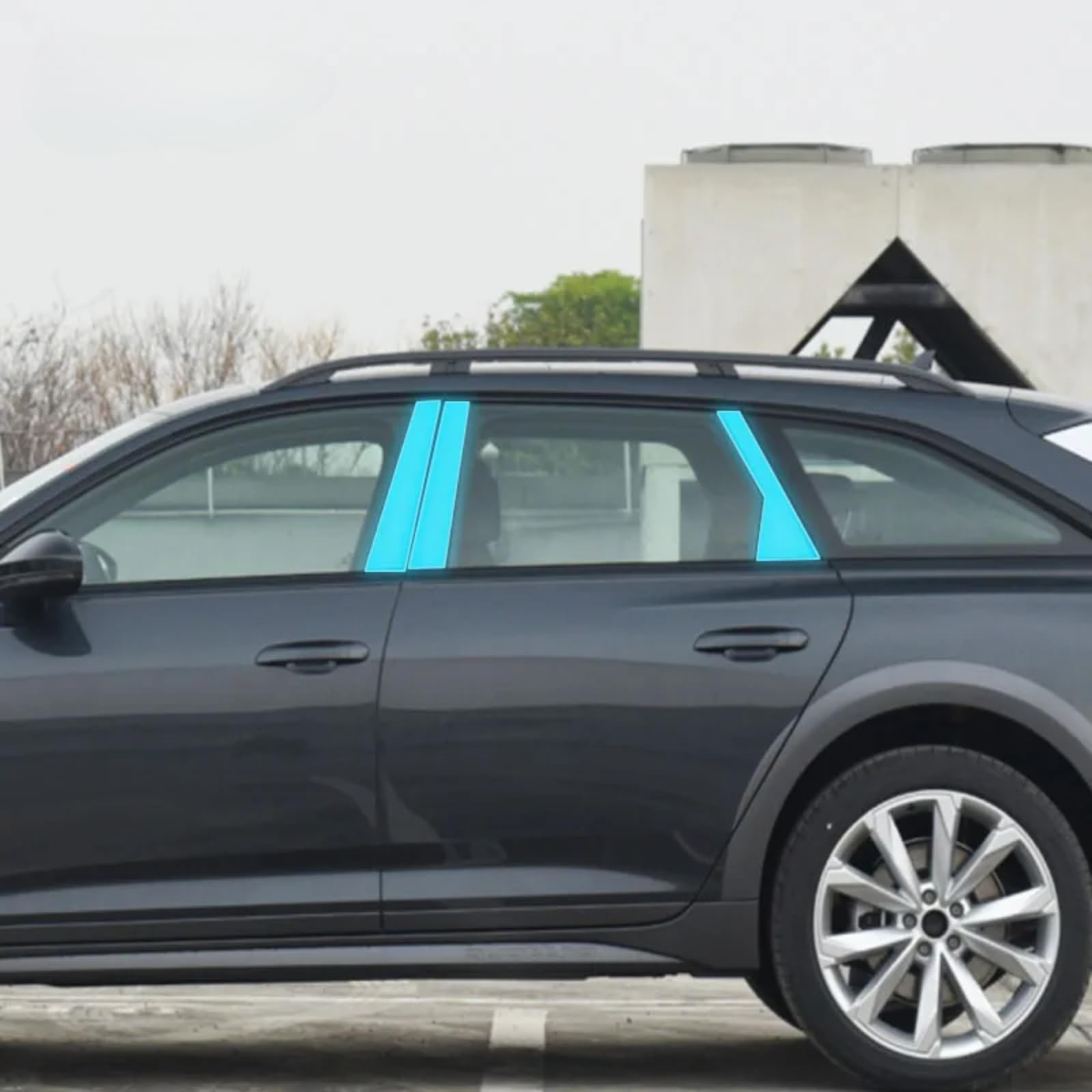 Pellicola protettiva per carrozzeria auto B C per lunotto, antigraffio, in TPU PPF, per Audi A6 C8 2019-2023 (trasparente)