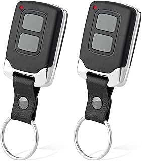 Red or Orange Learn Button 390MHz Garage Door Opener Remote Replacement for LiftMaster 970LM 971LM 972LM 973LM Craftsman 139.53680 139.53681 Chamberlain 950CB 953CB 956CB 940CB Keychain Remotes 2 Pack