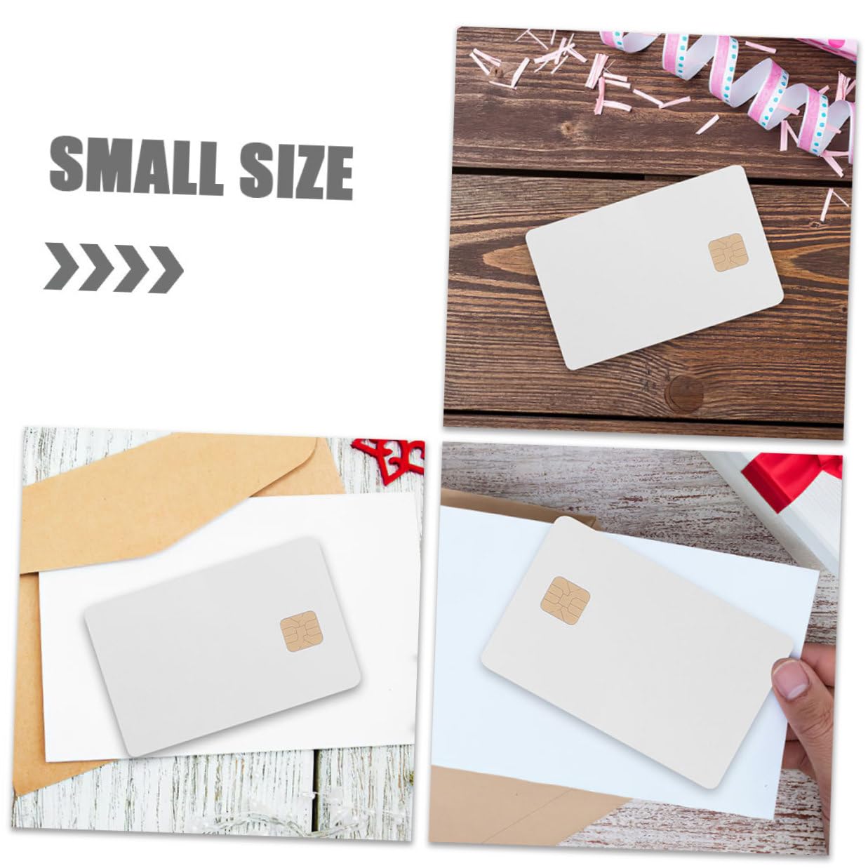 Alipis 12pcs White At24c02 Ic PVC Cards with 2k Memory Chip for Access Control and Attendance Systems Compatible with Door Entry Security